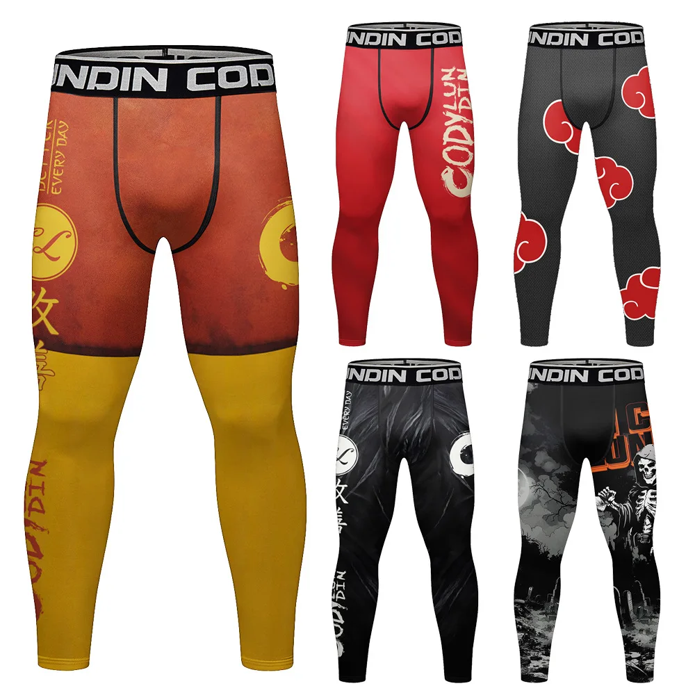 

Новые мужские брюки для бега Qui Dry, удобные повседневные спортивные длинные брюки с принтом, молочная шелковая ткань, вельвет со средней талией