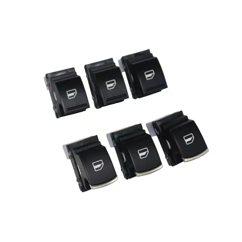 Botón de interruptor de elevador de ventana eléctrica para VW Caddy Sagitar Scirocco Golf MK5 MK6 Passat B6 Jetta Touran Sharan Tiguan Touran Touareg