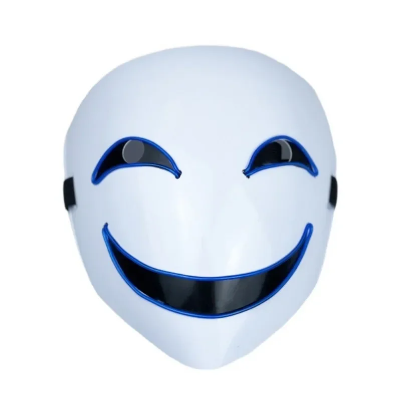 Led Glow Smile Scary Smile Mask Full Face Grimace Clown Black Covenant Halloween Spirit Making Mask