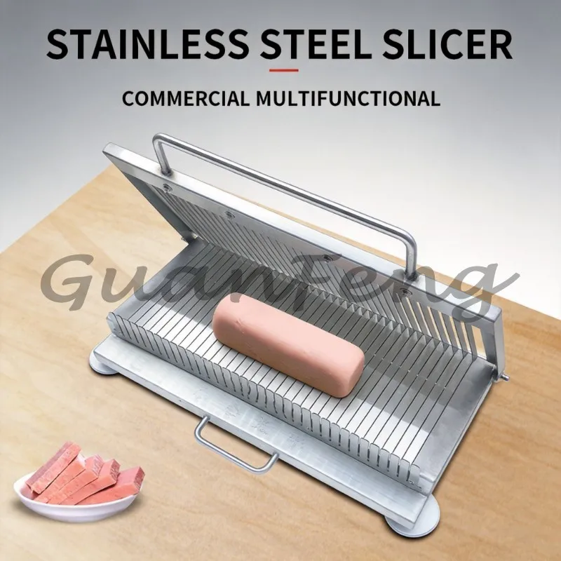 Heavy‑Duty Thickened Stainless‑Steel Hand‑Pressure Manual Slicer, Multifunctional Vegetable & Cooked Food Cutter Food Processor