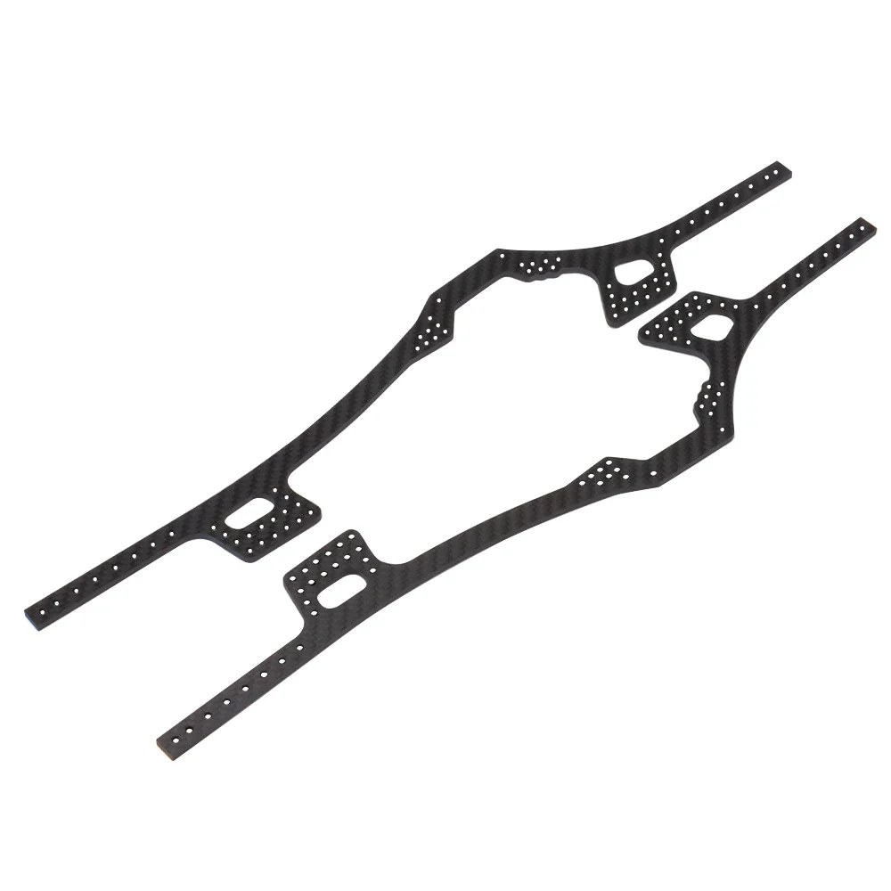 Riel de marco de fibra de carbono LCG, Kit de chasis, caja de cambios para 1/10 RC Crawler Car SCX10, centro de gravedad inferior, piezas de actualización DIY