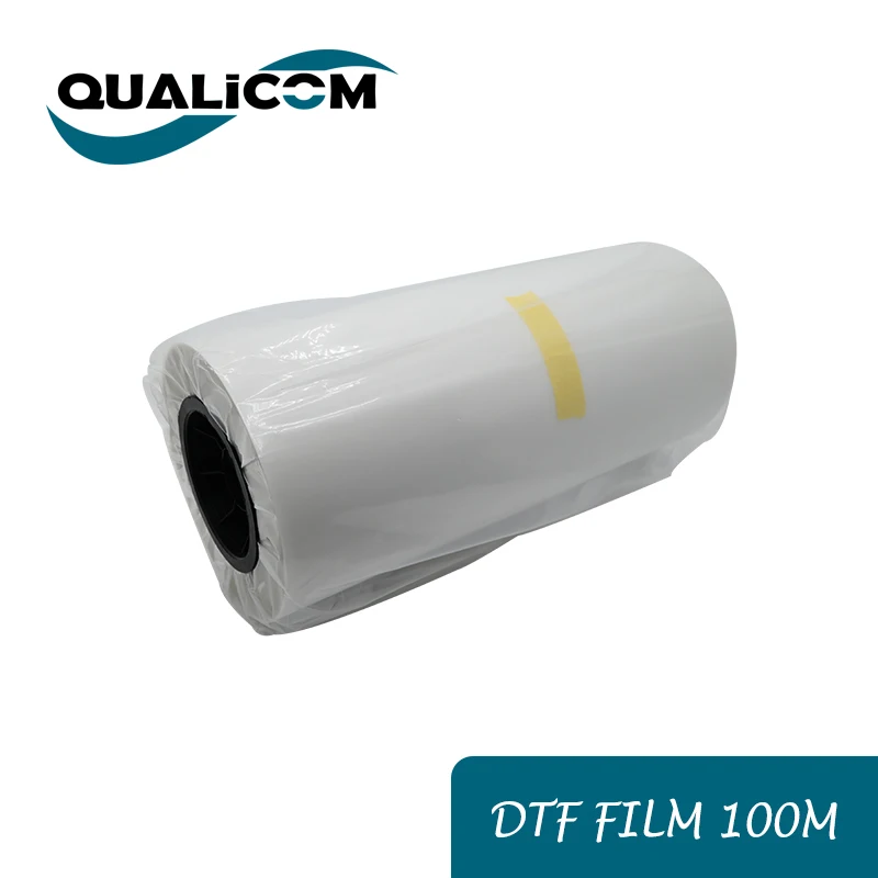 Qualicom-rollo de película PET DTF de la mejor calidad, 30CM, 60CM, para impresora dtf de 100m