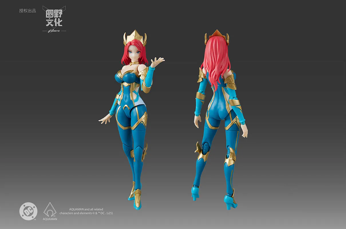 MS GENERRL X Yuanyewenhua DC バットマン アクアマン メラ モビルスーツ ガール アニメ アクションフィギュア 組み立てモデル コレクション玩具