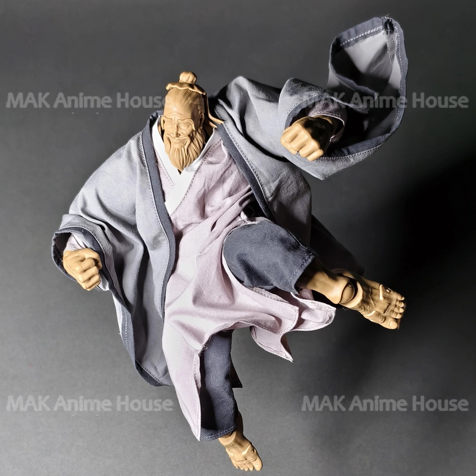 1/12 루즈형 공자 슈트 재킷 롱 셔츠 모델 6인치 로만키 UMS003 빅 가이 남성 군인 액션 피규어 강한 몸매 인형