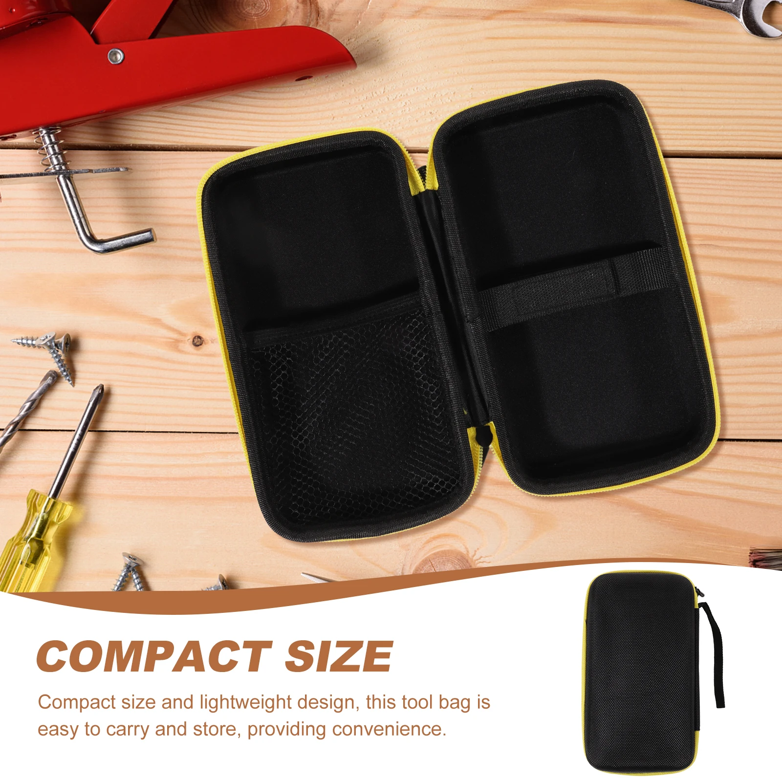 

Nylon Multimeter Tool Bag Portable Clamp Meter Storage Case Electrician Organizer Lightweight Durable Carrying Pouch for Digital