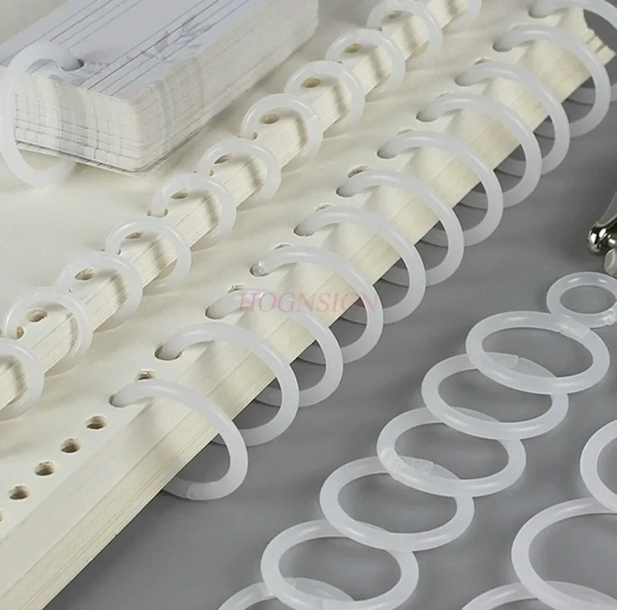 50pcs Loose leaf folder ring, colored loose leaf ring, binding ring, manual account deduction ring, card, free circle