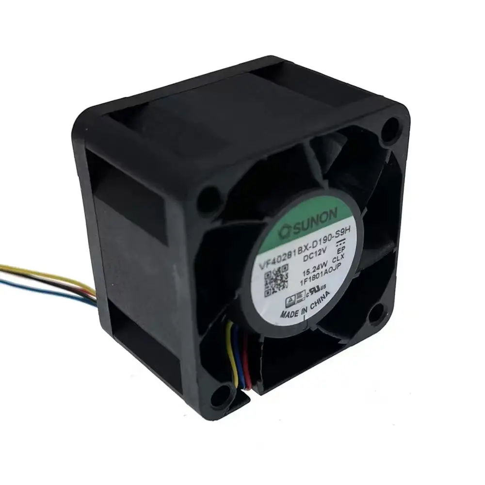 New 40mm 4cm Racing Car Booster High Speed Motor Cooling Fan VF40281BX-D190-S9H 40X40X28mm 12V Dual Ball Bearing 25000RPM