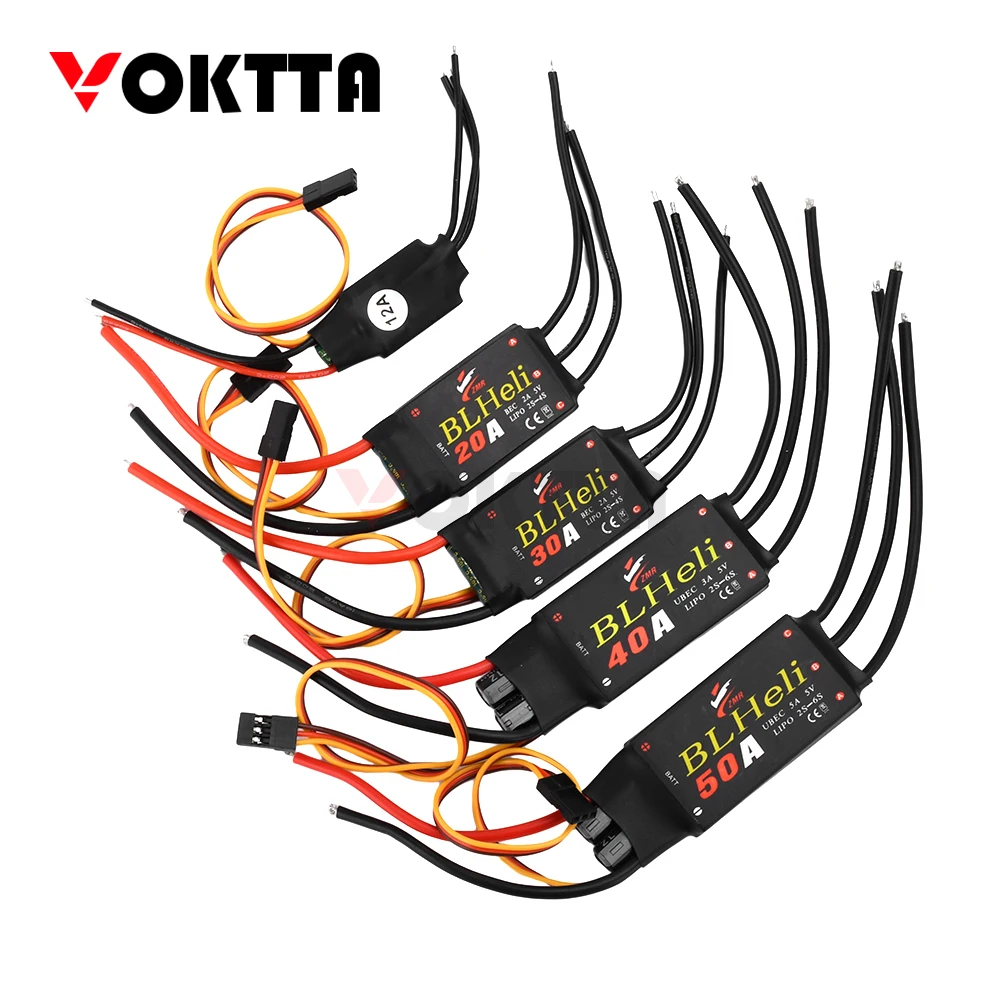 1PC BLHeli Brushless Esc 12A/20A/30A/40A/50A With Ubec Suitable For Quadcopter Model Diy Fpv Remote Control Drone