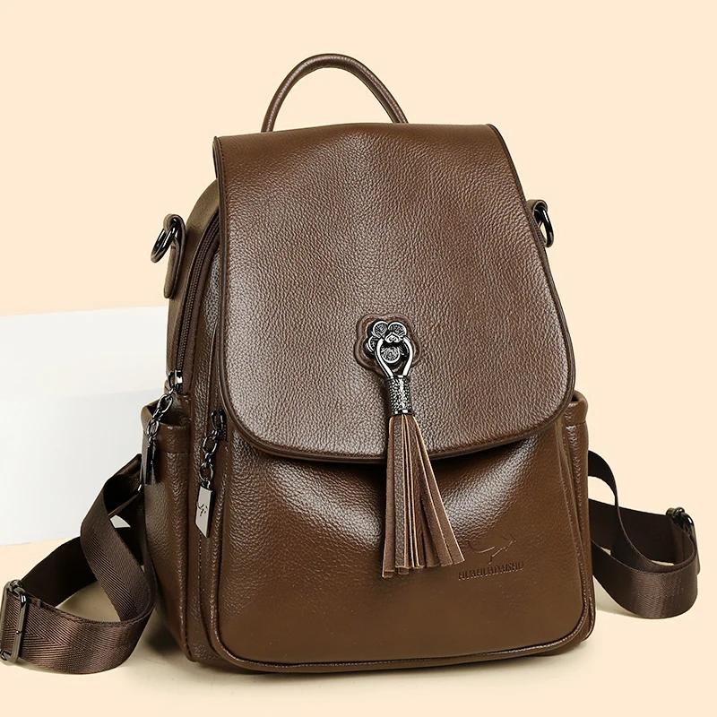 캐주얼 여성 가죽 백팩, 디자이너 숄더 백, 여성용 2022 백팩, 십대 소녀용 학교 가방, Sac Mochila Feminina
