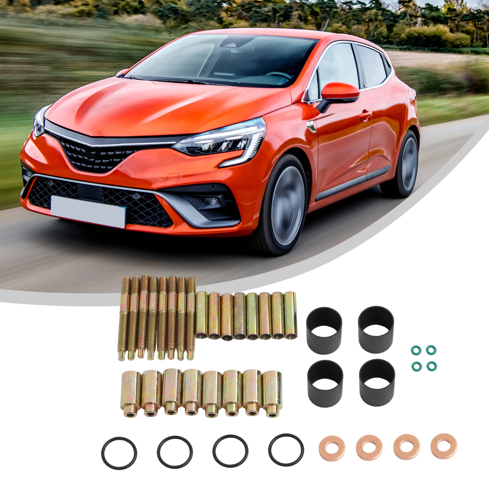 

40 Piece Set Injector Fixing Kit Metal Material OE Part Numbers Fuel Injector Repair Kit As Shown Automotive Repair