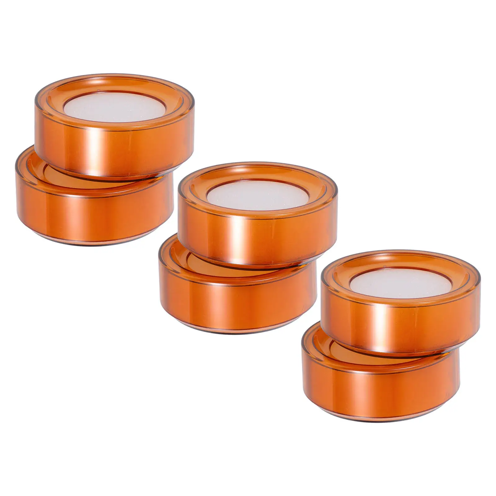 6Pcs Finger Moistener Pads Non-Spill Refillable Sponge Moistener Cup for Bill Counting Envelope Sealing Cash Handling Office