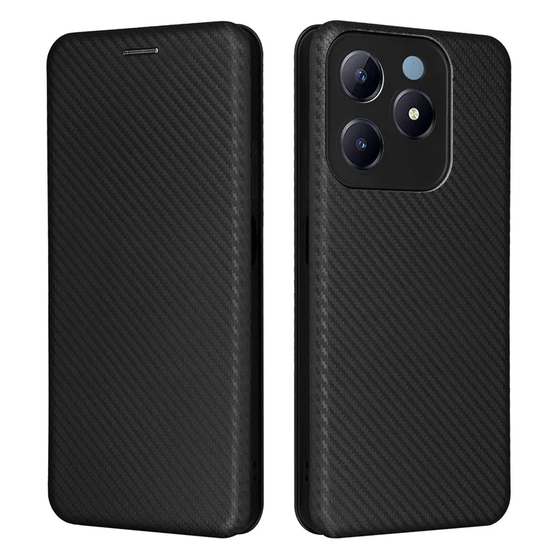 

For Realme Note 60 4G Advanced non-slip Carbon Fiber magnetic Wallet Case for Realme Note 60 Phone Case