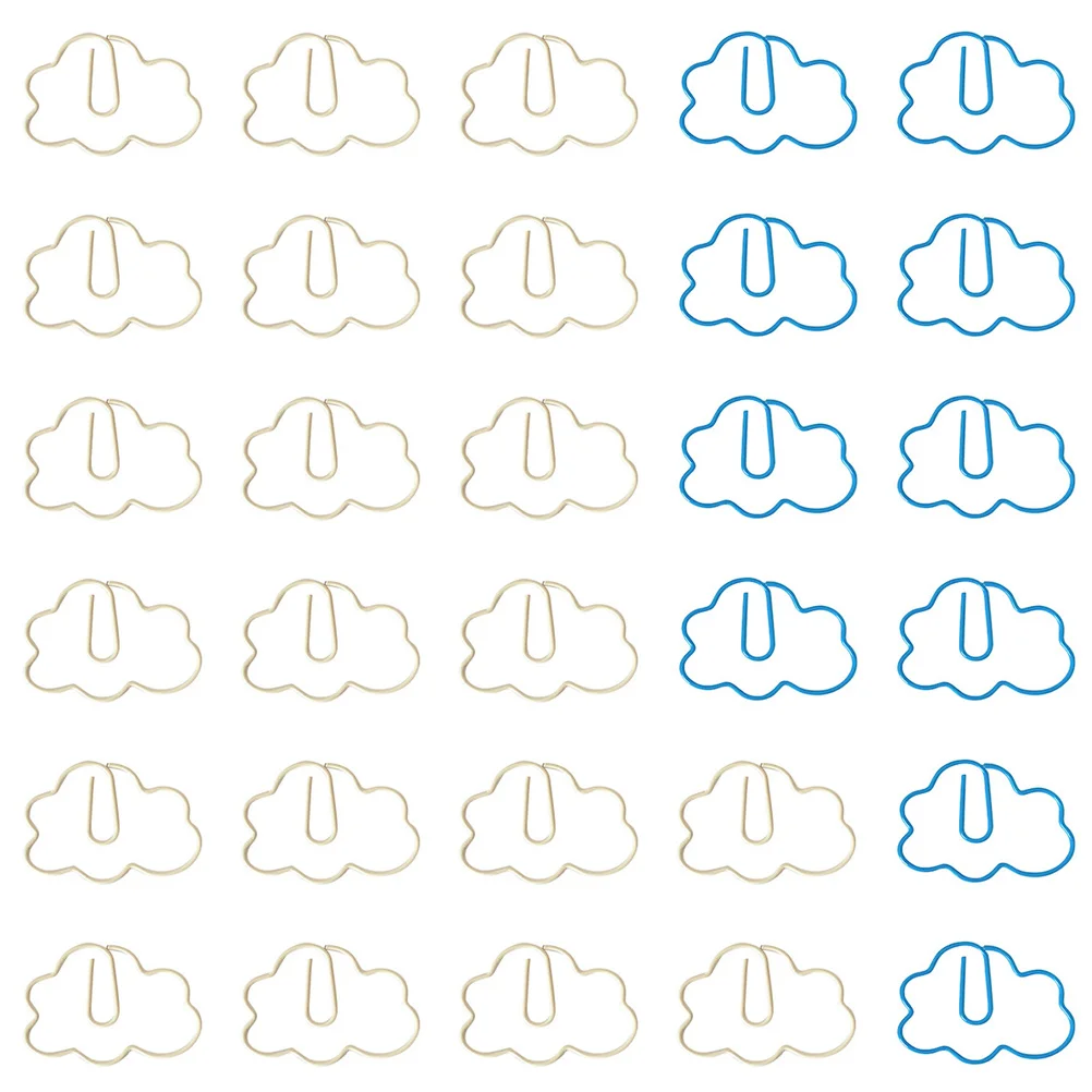 Document Clips Office Clips Lovely Cloud Shape Paper Clips Cloud Paper Clips Practical Paper Clips for Daily Study Home