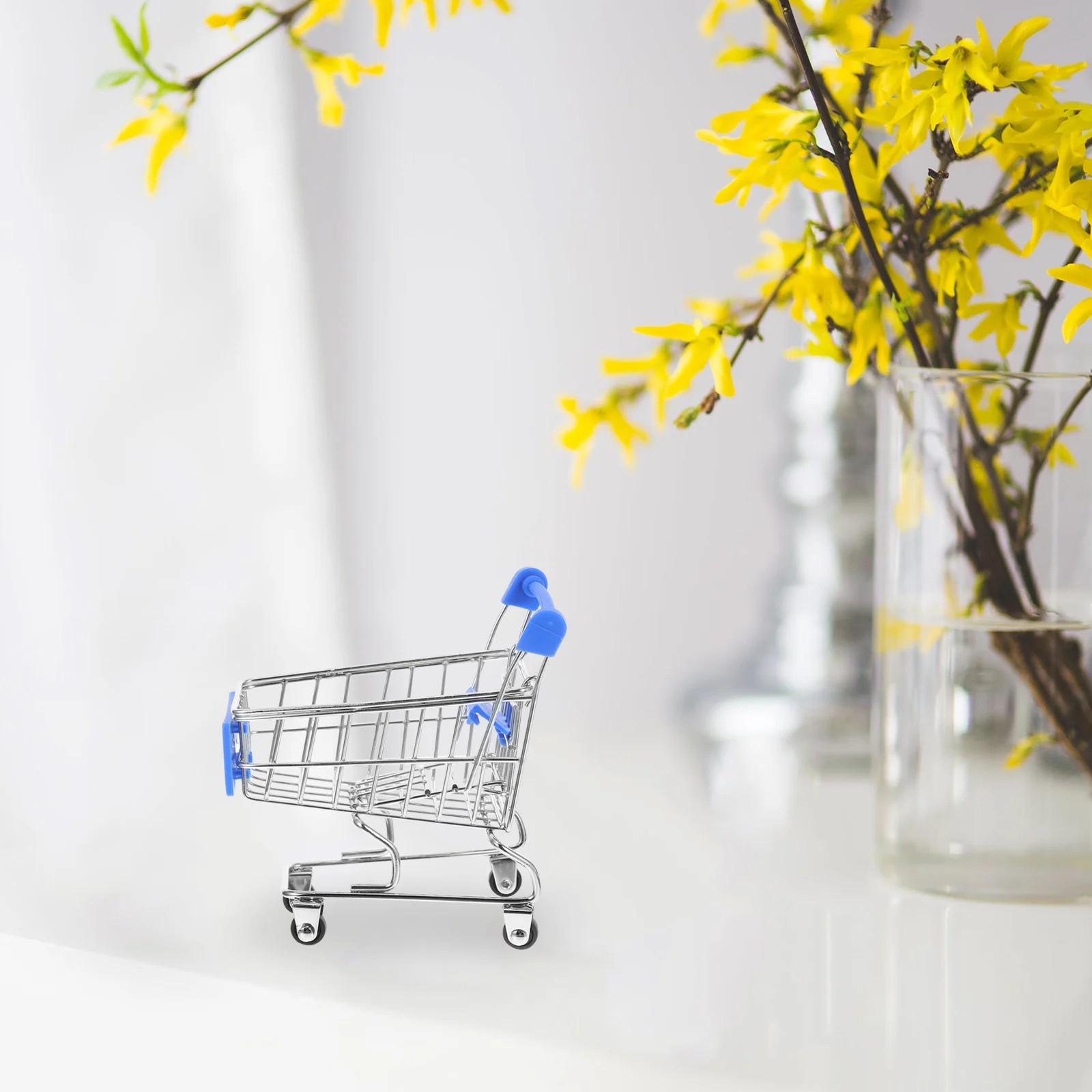 

2 Pcs Mini Supermarket Shopping Cart Grocery Toy Model/Aircraft Model/Ship Basket