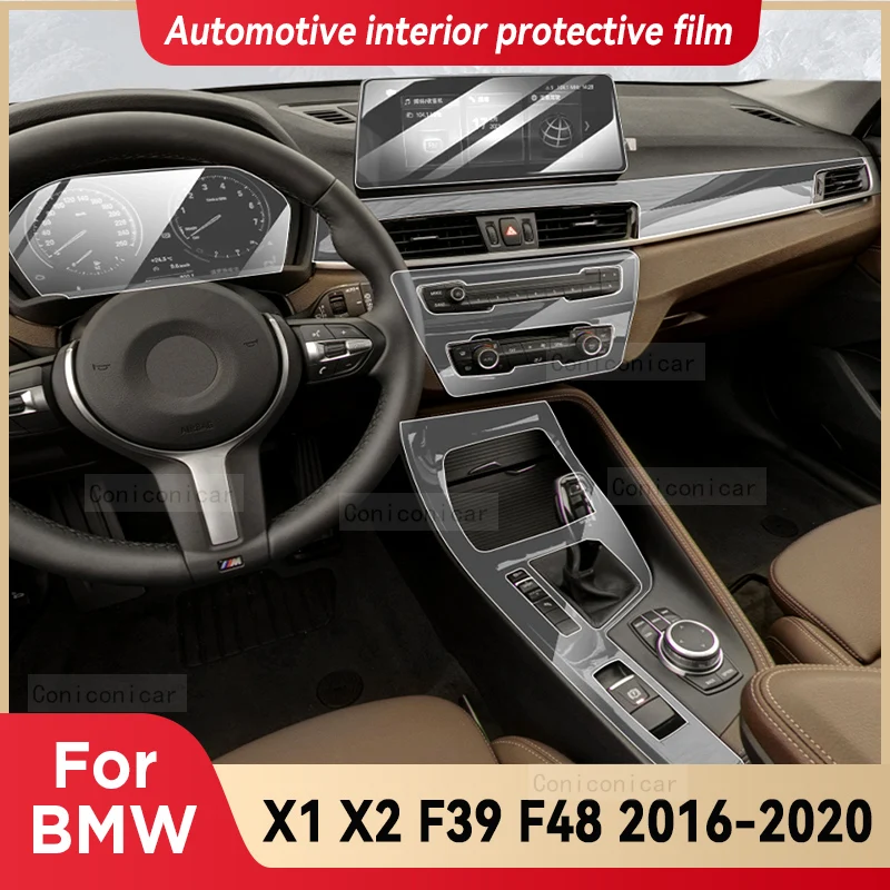

Для BMW X1 X2 F39 F48 2016-2020 панель редуктора навигации приборной панели автомобильного интерьера защитная пленка ТПУ против царапин
