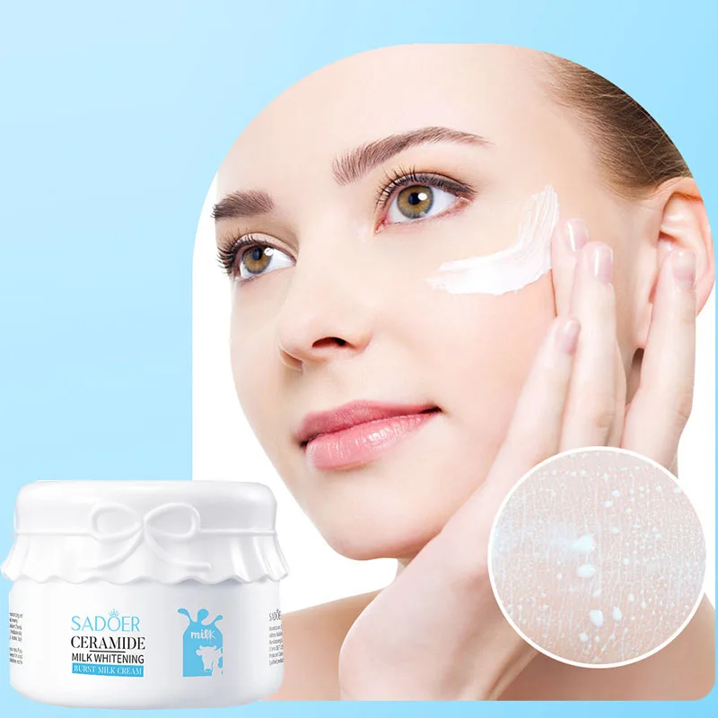 

SADOER Milk Whitening and Shrinking Pores Nourishing Cream Moisturizing Facial Spot Removal Cream Beauty Skincare