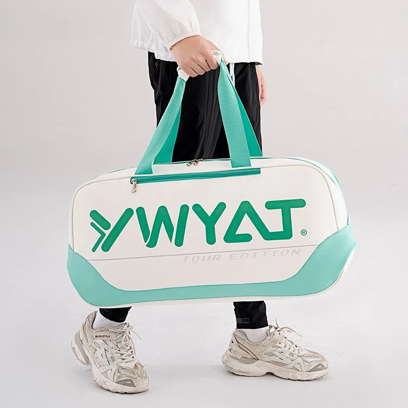 2026 New Men's Square Badminton Bag, Large Capacity Tennis Sports Training Bag, Scratch Resistant Durable Strong Load Bag