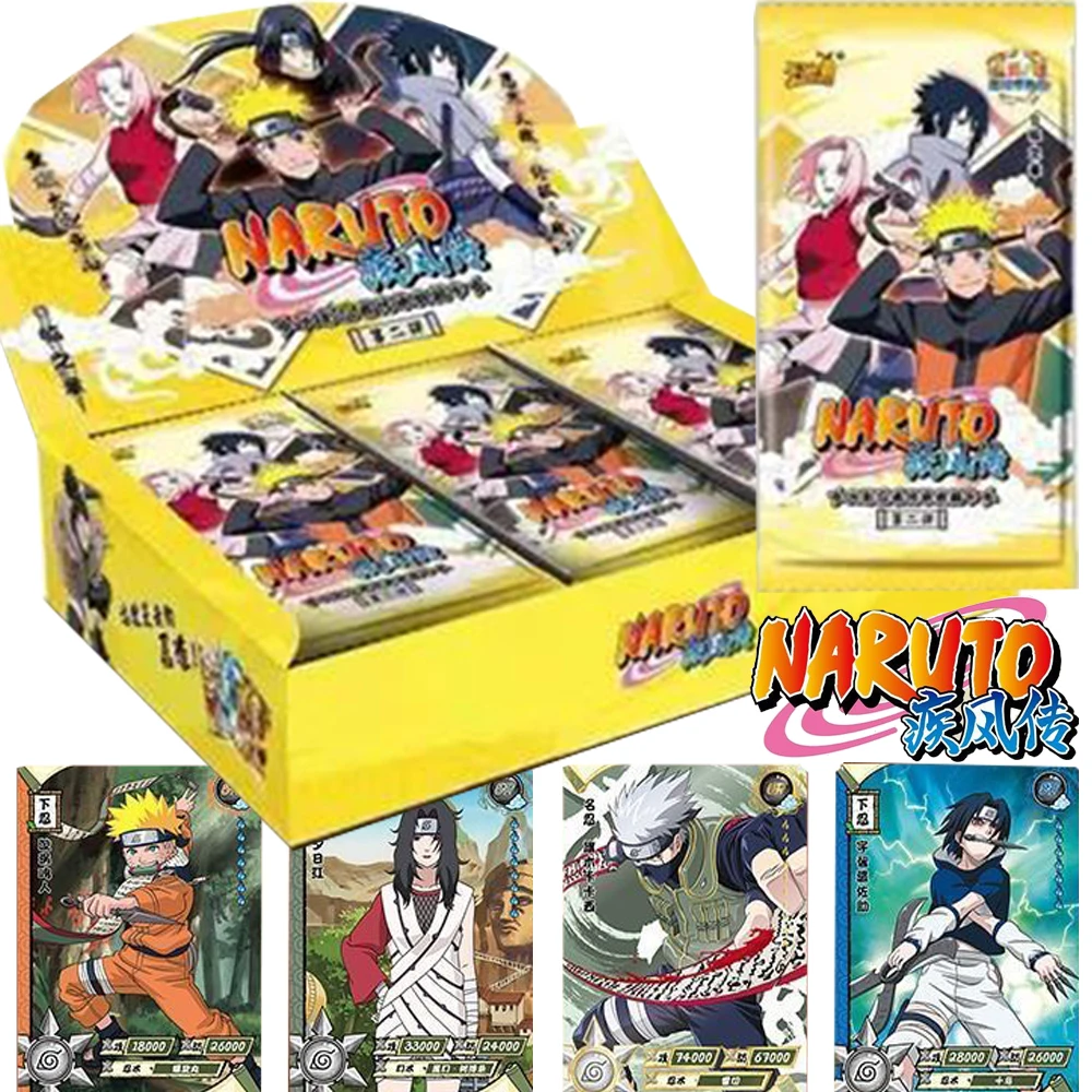 

KAYOU Naruto Cards Collection Famous Japanese Anime Tsunade Orochimaru Game Trading Battle Card Booster Box Children Gifts Toys