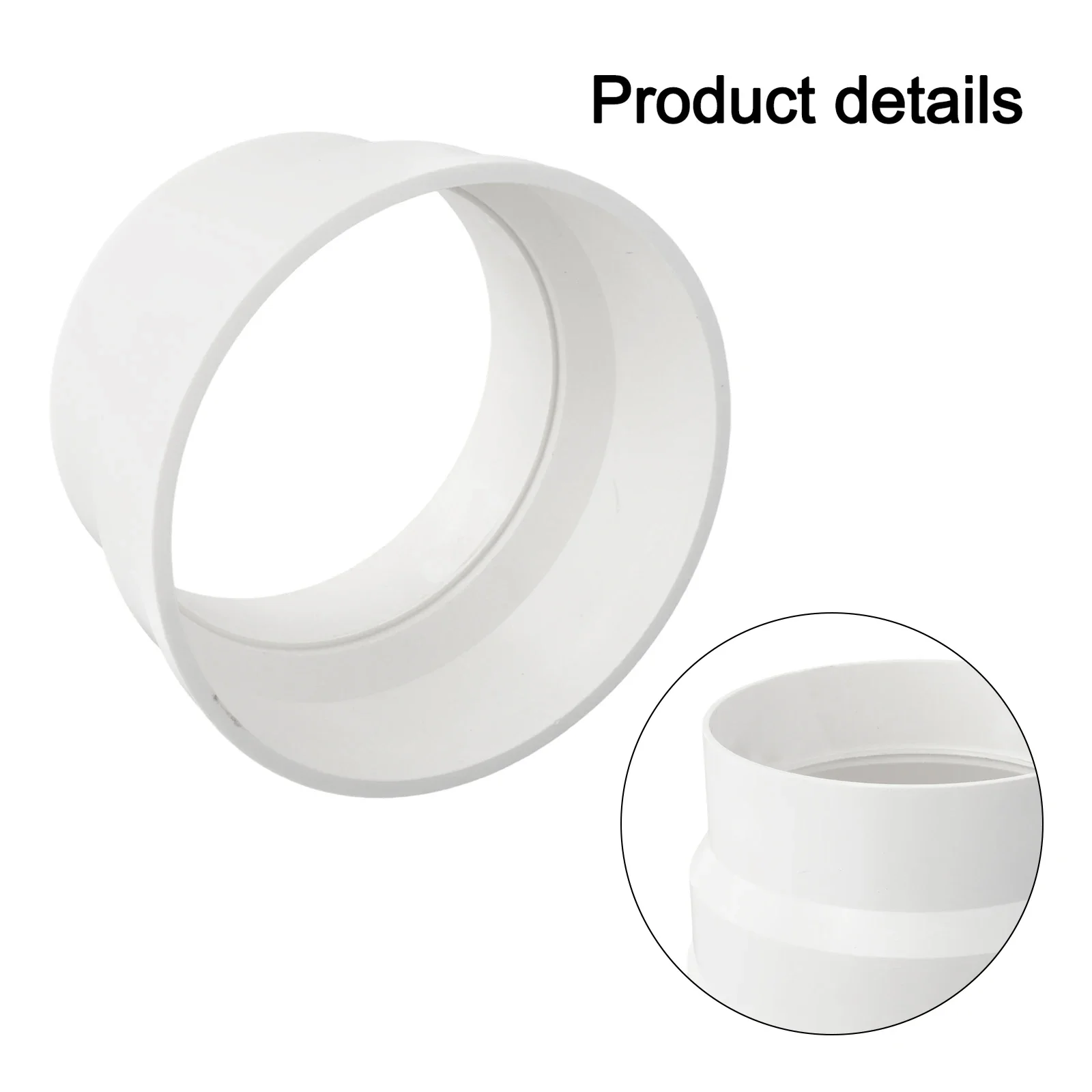 Exhaust Pipe Adapter Pipe Conversion Connector Compact Space Saver Compatible Duct Sizes Easy Installation Pipe Fitting