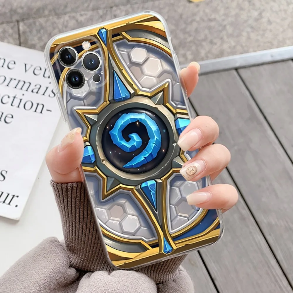 H-Hearthstones Phone Case Silicone Soft for iphone 15 14 13 12 11 Pro Mini XS MAX 8 7 6 Plus X XS XR Cover