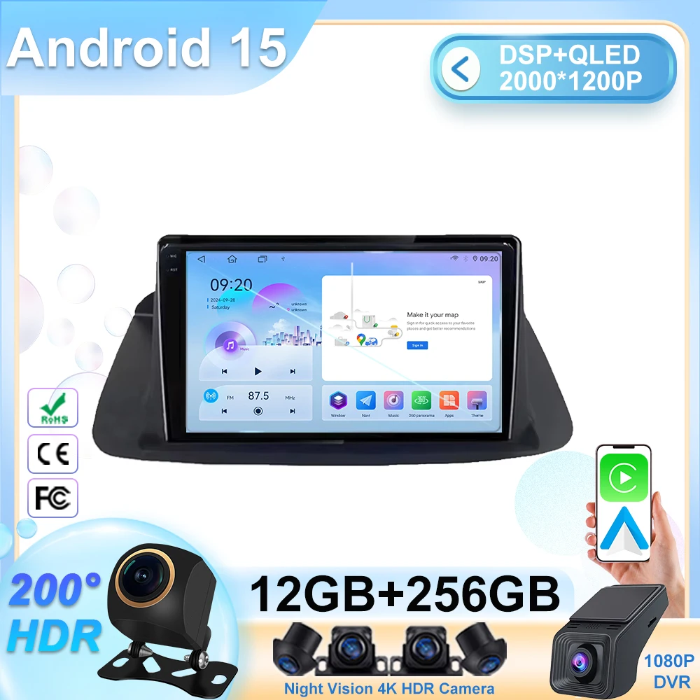 Auto radio Dash cam Navigation For Honda Accord 8 Spirior 2008 - 2012 2013 DSP RDS Monitor Car Dvd Android  Head Unit GPS Video