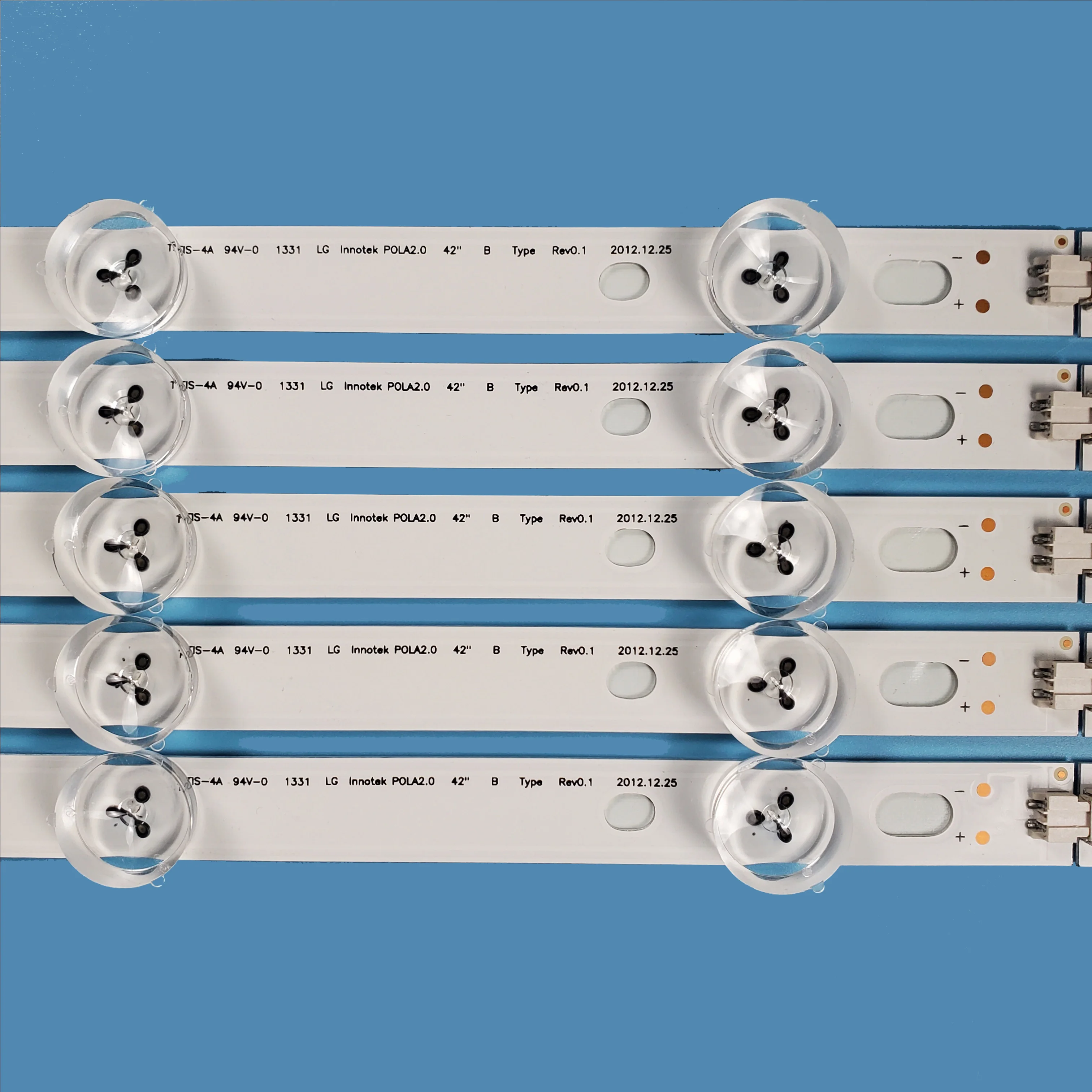 Tira de luz de fundo LED para LG Innotek POLA2.0, 42 polegadas, TV42LN5300, 42LN5750, 42LN570S, T420HVN5.0, T420HVN05.2, 42LN5400, Novo, 10 PCs/set