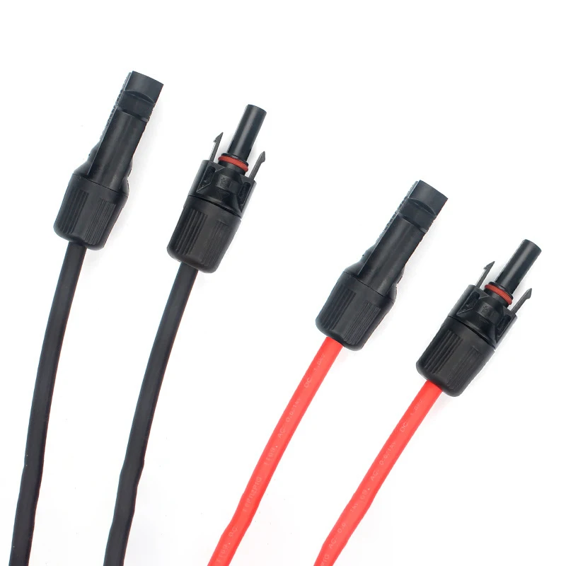 14AWG Solar Panel Kabel Draht 1000/1500V PV DC Stecker Solar Kabel Photovoltaik Draht Mit Männlich Und Weiblich verlängerungskabel