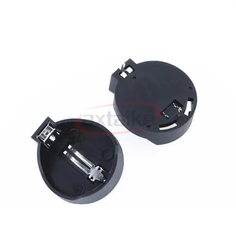 10 قطعة البلاستيك الأسود CR2032 2032 CR2025 2025 3 فولت خلية عملة البطارية المقبس حامل صناديق البطارية BS-2-1 BS-5 DIP SMD البلاستيك #2