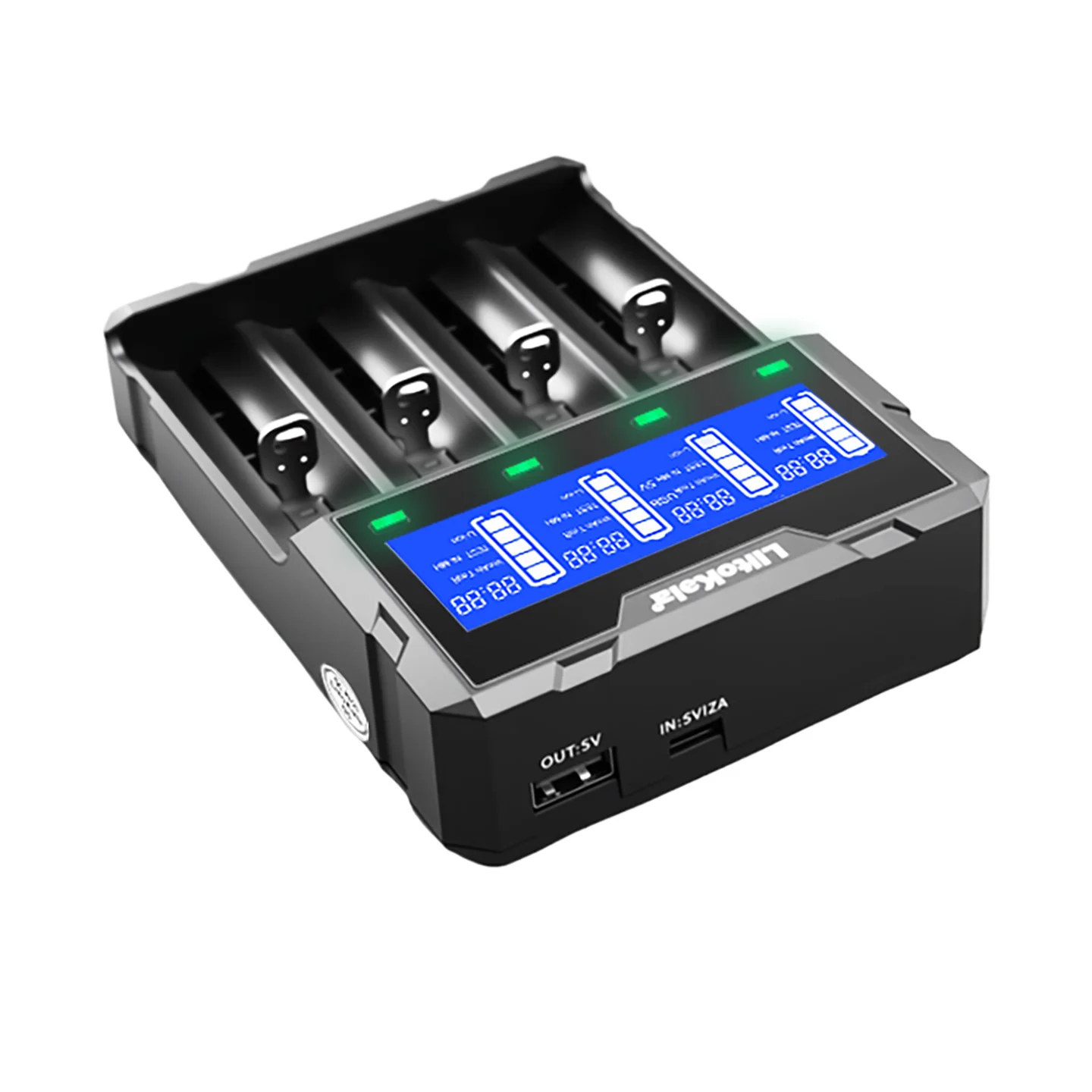 LiitoKala Lii-K4 18650 شاحن بطارية ل 21700 20700 26650 16340 CR123A 18350 14500 1.2V ni-mh Ni-Cd الشواحن الذكية