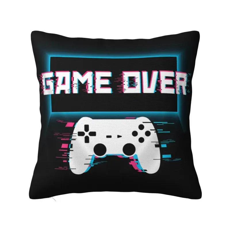 Benutzerdefinierte Game Over Gaming Gamer Controller Moderne Kissenbezug Videospiel Sofakissen