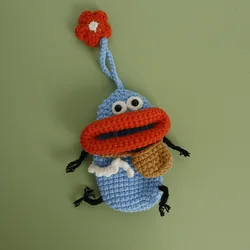 Handmaking Crochet Keychains Knitting Funny Sausage Mouth Doll Keychains For Gifts Keys Storage Bag Keychain Custom Accessories