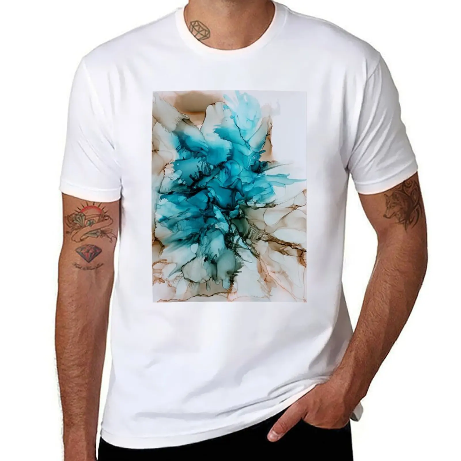

Splash T-Shirt man t shirt summer t shirts for man cotton soft t shirts for man pack white T-Shirt