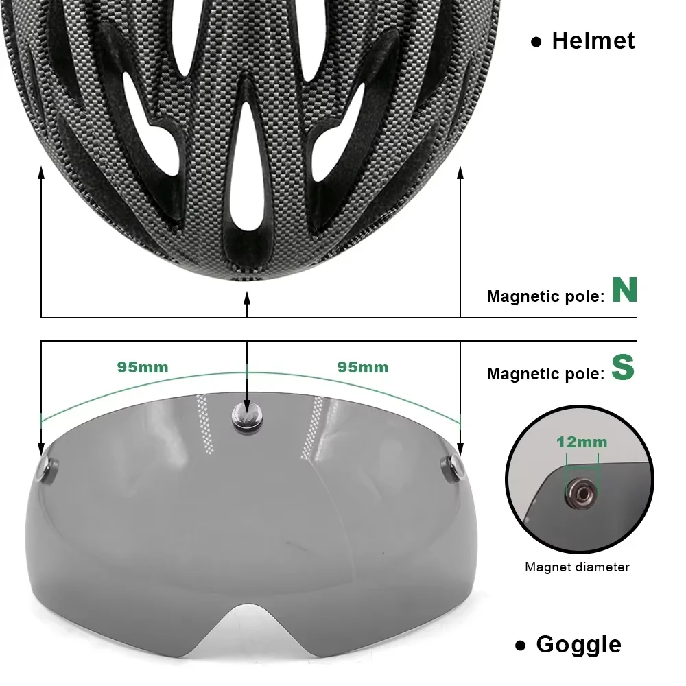 Wildside Road Bicycle Helmet Goggles Hat Lens Replacement Mtb Helmets Goggles Bike Hat Accessorie Lunettes De Protection Gafas