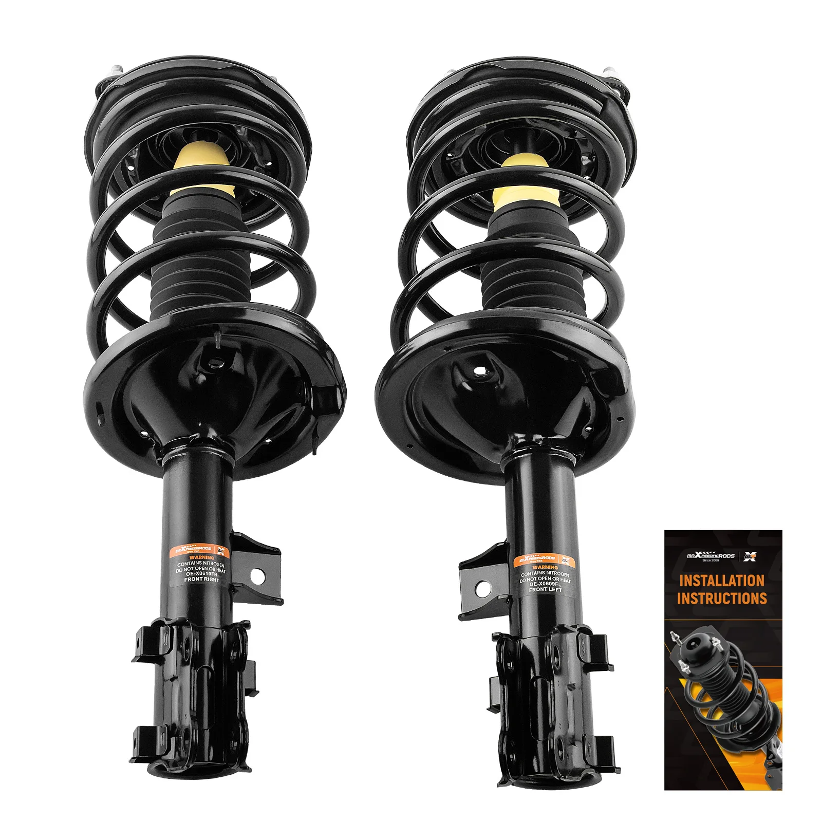 

MaXpeedingrods Pair 2PCS Pair Front Strut Spring for Kia Optima 2006 2007 2008 2009 2010 171136 171135