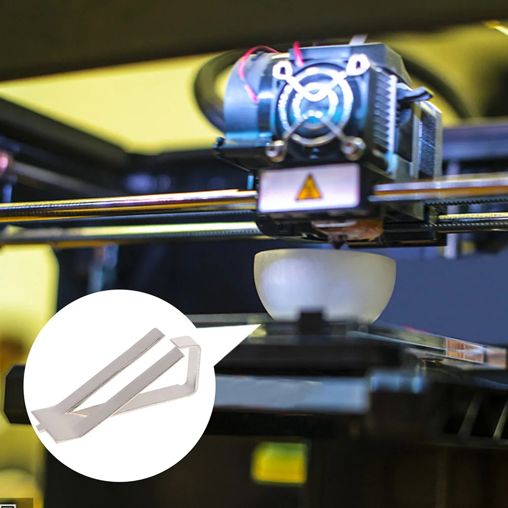 

8 шт. пружинных стальных зажимов для стеклянной платформы 3D-принтера, фиксаторы для стеклянной подогреваемой платформы, для профессионального и личного использования