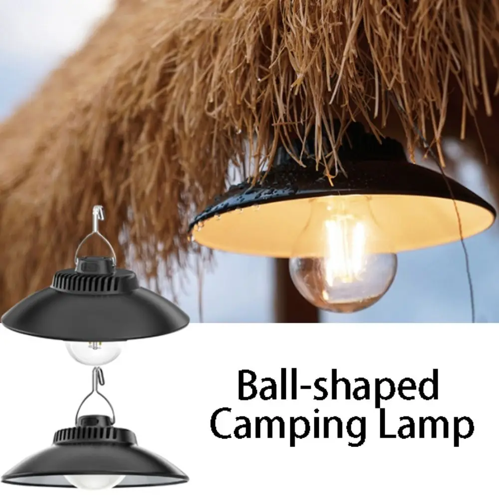 

USB Rechargeable Retro Camping Lantern Type-C Charging Waterproof Camping Light With Hook Retro Decorative Hanging Light