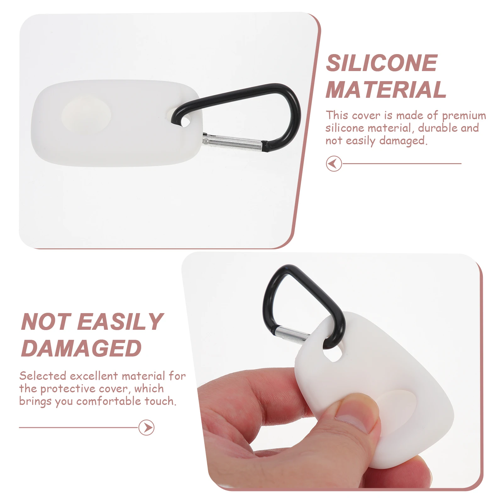 

2 Pcs Tracker Case Silicone Cover for Durable Shockproof Protective Accessory Tile Mate Air Tags