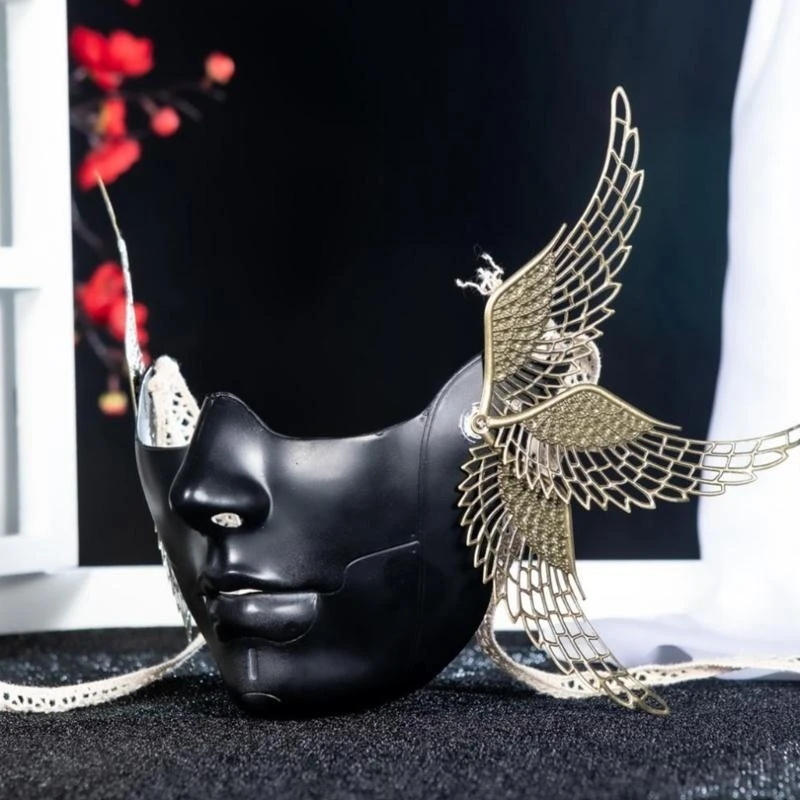 652F Mặt nạ cơ bản Mask Mask Mask Mặt nạ nửa mặt cho nữ Halloween nam Halloween