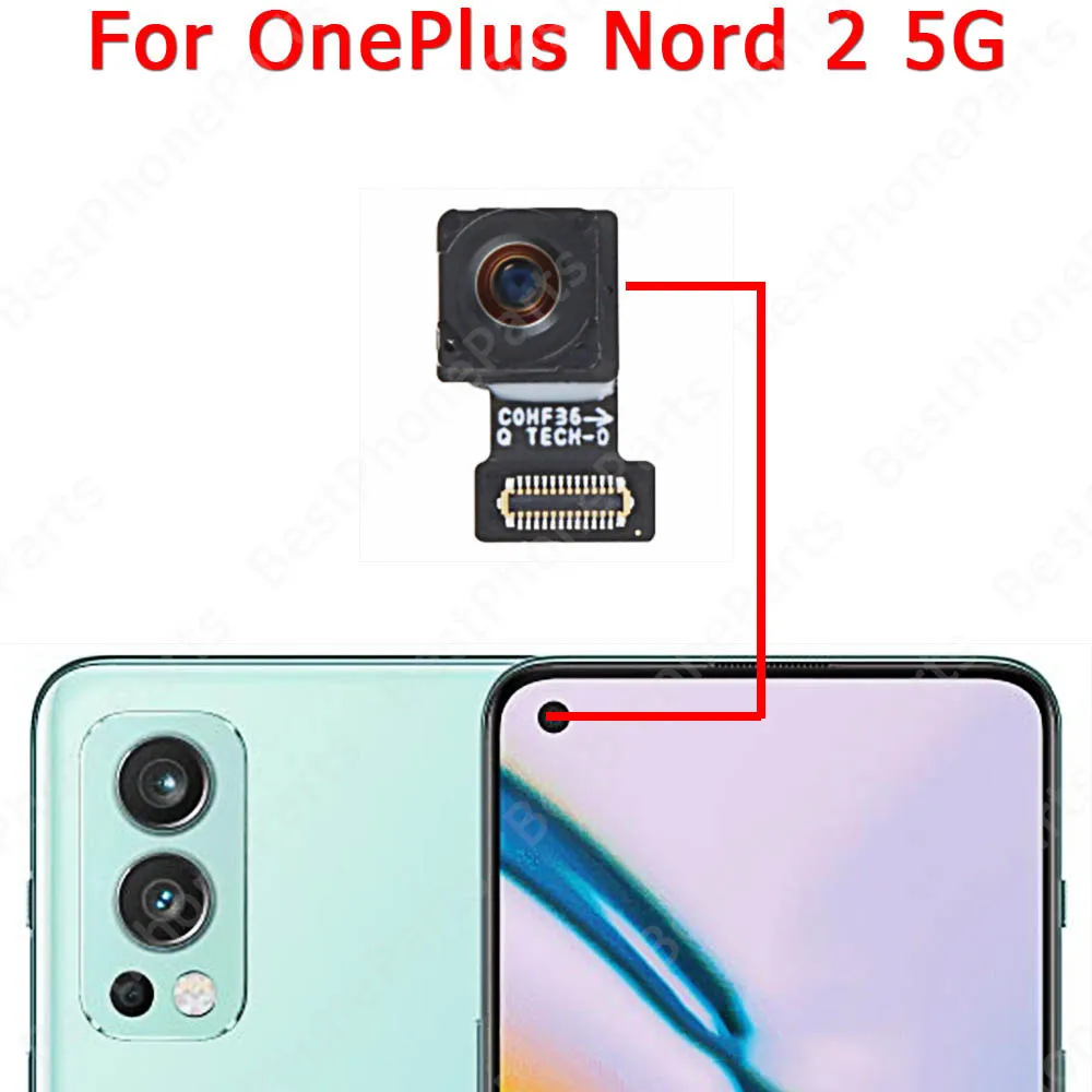 Rear Front Selfie Camera Module For Oneplus Nord 2 1+ One Plus 2T 5G Backside Back View Big Camera Replacement Flex Spare Parts