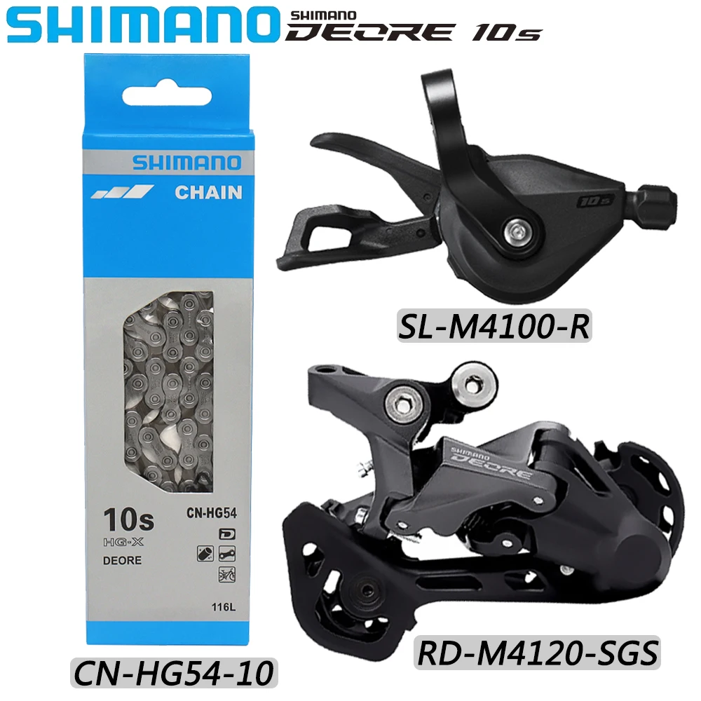 

10-скоростной переключатель передач SHIMANO DEORE M4100, Задний рычаг переключения передач для горного велосипеда, Оригинальные велосипедные детали