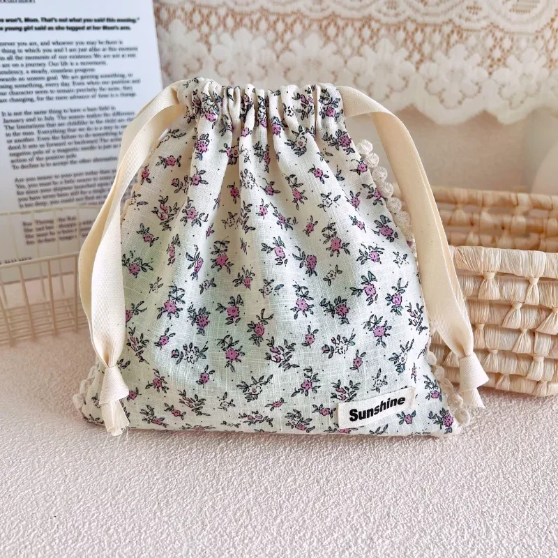 19*19CM Mommy Bag Baby Diaper Bag Printed Flower Wet Dry Nappy Stroller Carry Pack Travel Outdoor Wet Diaper Storage Bags