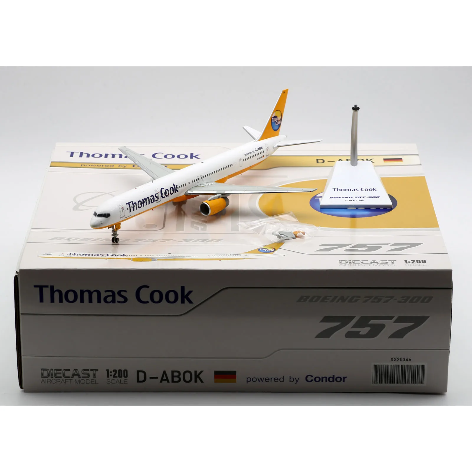 XX20346 Alloy Collectible Plane Gift JC Wings 1:200 Thomas Cook Airlines Boeing B757-300 Diecast Aircraft Jet Model D-ABOK