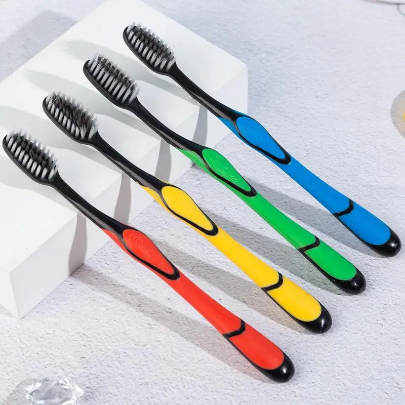 Soft Bristle Toothbrush 5/10Pcs Small Round Head Individually Wrapped for Adult Daily Oral Care Travel Use