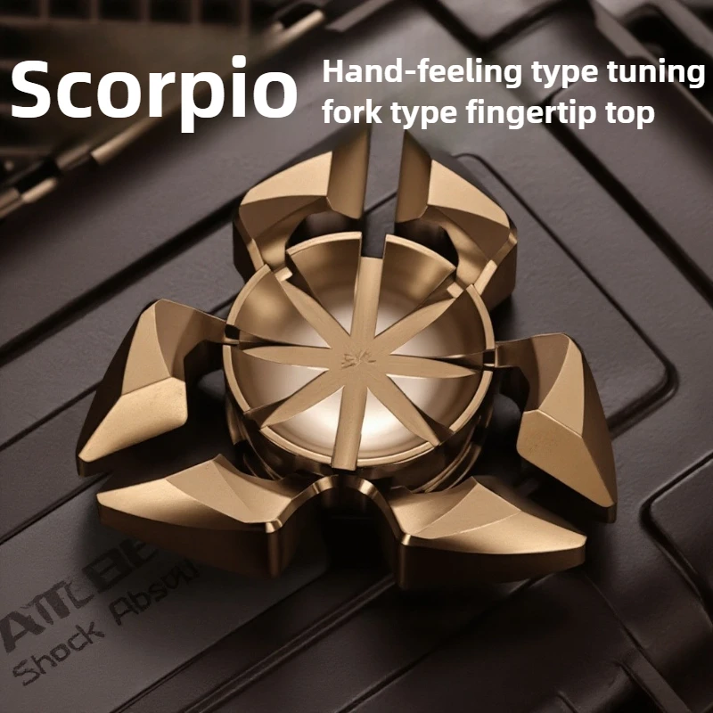 

KAEDC Galaxy Scorpio Attack Speed ​​Three-Page Mechanical Metal Fingertip Spinner Decompression Desktop Toy