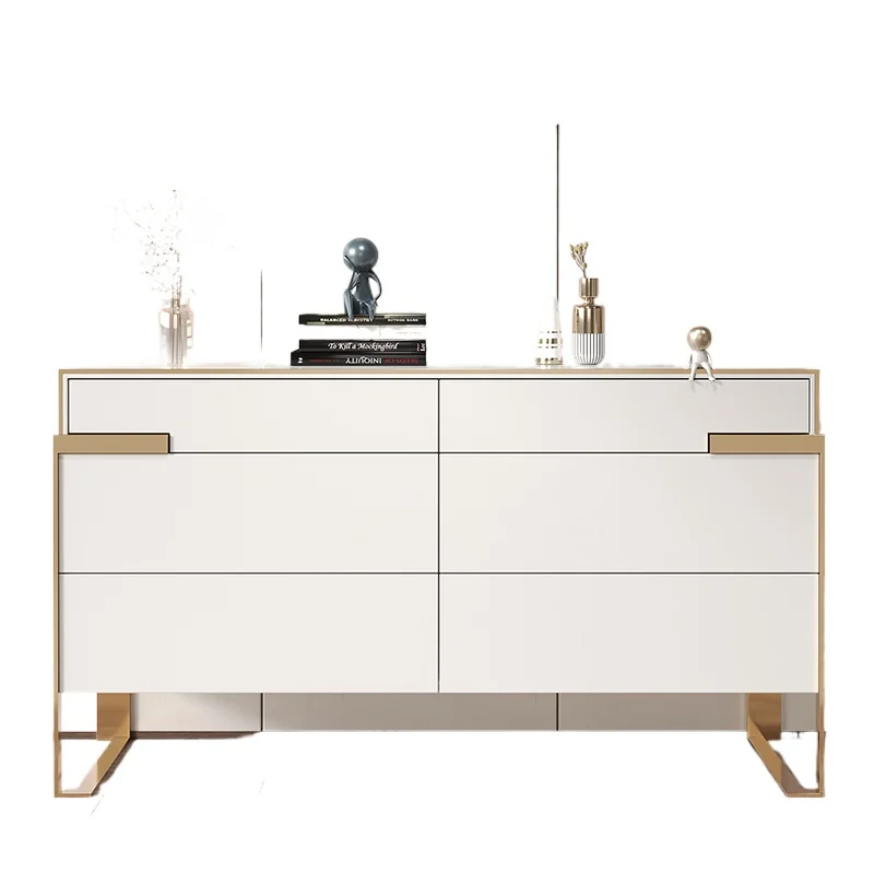 

Italian light luxury chest of drawers, bedroom TV cabinet, storage cabinet, partition porch, light luxury dining side cabinet