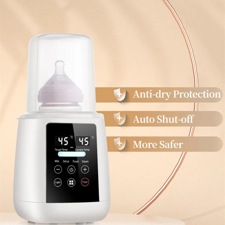6-in-1Multifuntion Baby Bottle Warmer & Sterilizer Breast Milk Warmer Accurate Temperature Control Baby Bottle Heater