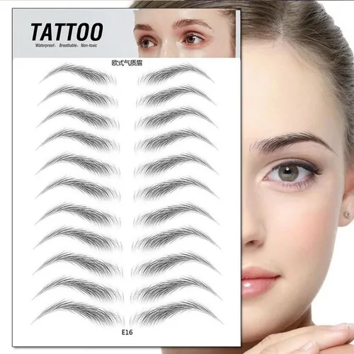 Imagen 2 del producto O.TW O.O-pegatina de cejas 4D, maquillaje de cejas, resistente al agua, fácil de usar, pegatinas de tatuaje de cejas nuturales duraderas, novedad