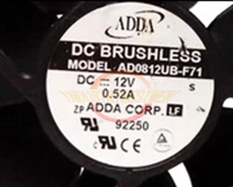 

One New ADDA AD0812UB-F71 8038 12V 0.52A cooling fan