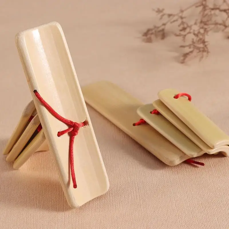 Children Natural Bamboo Small Clapper Talk Stage Performance Chinese Style Characteristic Clapper Talk Toys