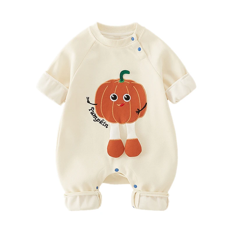 Adorável bebê recém-nascido roupas outono coleção única camada bebê rer primavera verão ci commute algodão longo sve dr